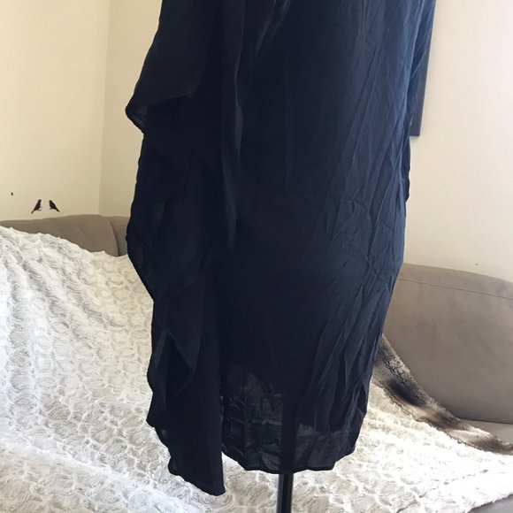 LOVESTITCH black embroidered poncho fringe tassels - Picture 8 of 8